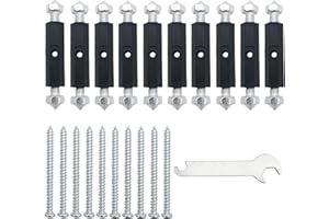 CTRICALVER 118 tipo Interruptor para reparación de casetes, longitud ajustable caja de conexiones, montaje en pared interruptor caja reparación herramienta (10 juegos)