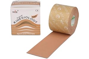 ‎NASARA Nasara Original Kinesiologie Tape - 5CM x 5m, Beige