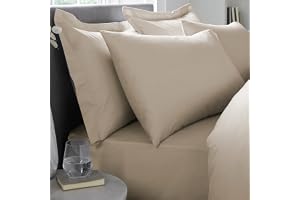 Appletree – naturliga kuddfodral 2-pack – hemmafru kudde stil – naturliga örngott (48 x 76 cm) – mjuk och lyxig 100% bomull – 2 stycken