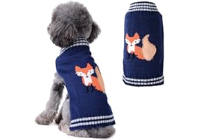 SKXEO Weihnachten Hund Pullover Kostüm, Neujahr Haustier Kostüm warm Winter Pullover gestrickt Weihnachten Haustier Kleidung für Welpen Katze Hunde