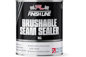 FINISH LINE Brushable Seam Sealer, 1kg, Fast-Drying Professional Automotive Sealant for Welds and Joints, Non-Sag Formula