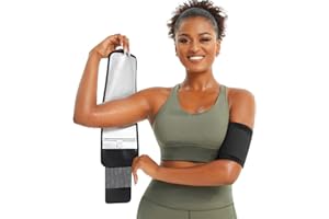 Junlan One Pair Gaine Bras Brassards de Sudation Bandes de Bras Amincissantes Gaine Minceur Manchons d'entraînement de Bras Réglables