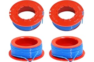 Uchidodo Strimmer Wire for Flymo Mini Trim, 4 Pieces Strimmer Spool, Length 16.4ft, Diameter 0.059 in