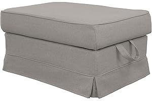 Dagra Perfekter Bezug für EKTORP Hocker (Medium Gray A16)