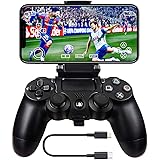 BLUELAKE performance Redesign Phone Clip Holder Clamp Mount Stand Bracket for Playstation 4 Slim Pro PS4 Wireless Controller 