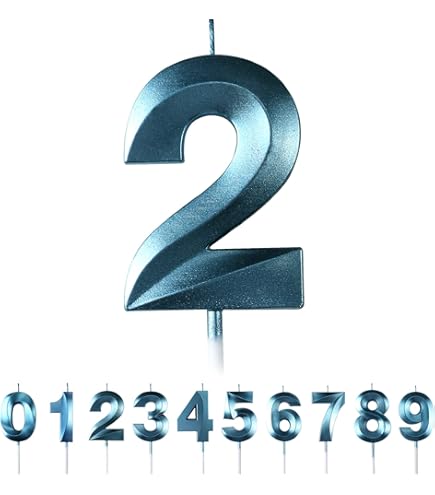 Bougies Chiffres D'Anniversaire Numéro 0, Bougie Grande, En