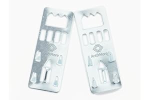 Art & More 20 Stück - Aufhänger für Kapa Platten, Foamboard, Leichtschaumplatten, Leichtschaumaufhänger Groß