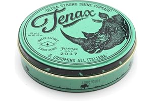 PRORASO Tenax Ultra Strong Shine Pomade 125 ml, Cera capelli uomo con tenuta altissima, Cera per capelli a base d'acqua da usare su capelli asciutti o umidi, Hair wax per un'acconciatura lucida e morbida