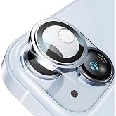 Minesk iPhone 15-15 Plus ile Uyumlu Safir Kamera Lens Koruyucu Kolay Kurulum Kitli &Ccedil;izilmez Safir Cam ve Titanyum Alaşım &Ccedil;er&ccedil;