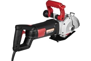 VEVOR Rozadora de Muros de Cable con Láser - 4800W, 6500 rpm, Max Profundidad y Ancho de Ranura 41 x 42 mm, Máquina Cortadora de Ranuras de Pared con 8 Hojas de Sierra