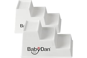 BabyDan Łóżeczko dziecięce podnoszenie, pomoc w spaniu dziecka. Pomaga przy refluksie (2 sztuki), biały