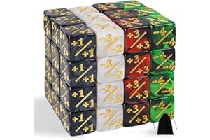 SLAKOZYT Pezzi Contatori Dadi D6, Fedeltà con Sacchetti, Compatibile con MTG, CCG, Accessori per Gioco di Carte, 4 Tipi