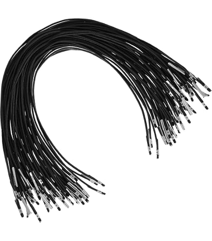 100 Stück Elastische Widerhakenschnüre – Weiß, PP-Material, Ca. 35,5 Cm, Für Masken, Basteln, Partyhüte & DIY