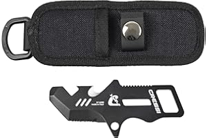 Cressi Kai & Mini Knife - Coltello Professionale Multiuso per Immersioni, Nero, Unisex Adulto