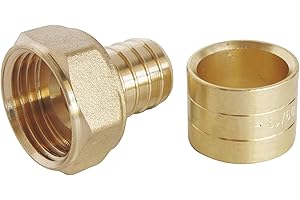 SOMATHERM FOR YOU, Raccord droit à glissement pour tube PER Ø16 - Écrou tournant Femelle 15/21 - Lot de 10 - Montage facile, résistant à la corrosion, conforme norme NF 545