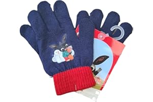 ILS I LOVE SHOPPING Guanti Invernali per Bambini 2 pcs Inverno Unisex Taglia unica (BING Rosso)