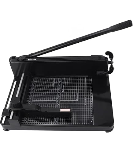 Massicot Guillotine TEXALAN Noir - Coupe Jusqu'à 400 Feuilles A4 D'un Coup !