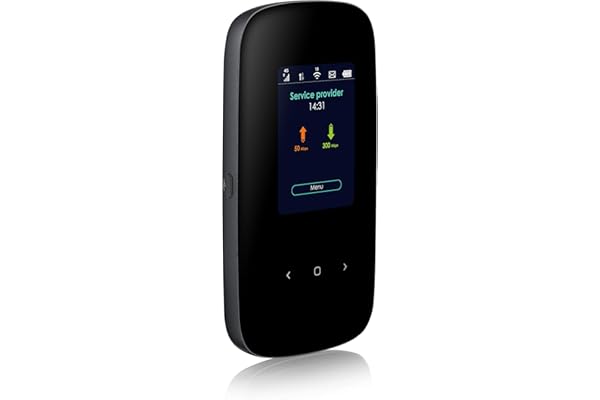 Zyxel LTE2566-M634 - Point d'accès Mobile - 4G LTE - 300 Mbits/s - 802.11ac, Noir