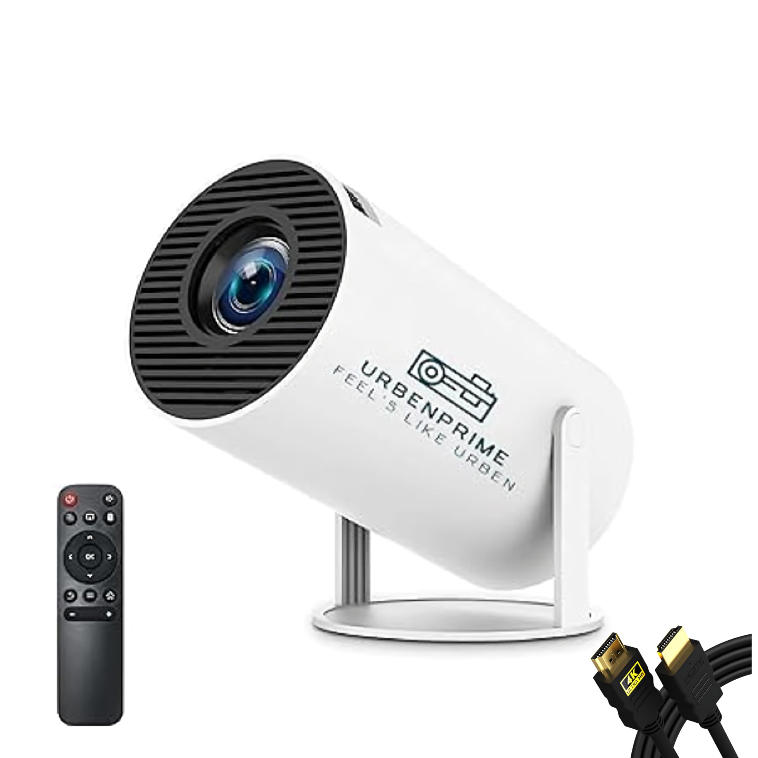 UrbenPrime Android 5G WiFi Home Projector Review: 4K Support and Portability