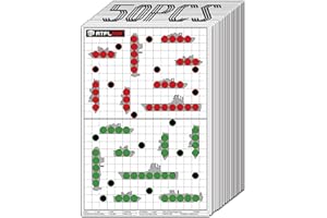 ATFLBOX 50 pezzi bersaglio da battaglia, 43 x 63,5 cm altamente visibili e luminosi, bersagli di carta per il tiro a segno per il poligono di tiro o la pratica del tiro all'aperto