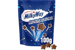 Milky Way Magic Stars Bag, Nougat & Milk Chocolate, 100g, Ideal for Chocolate Gift, Snacks or Hamper