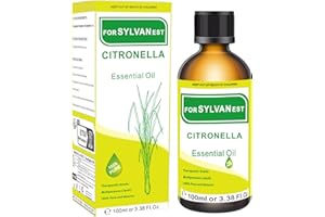 FORSYLVANEST Olio Essenziale di Citronella 100 ml – Per Aromaterapia, Massaggi, Bagno, Cura Della Pelle, Saponi e Candele