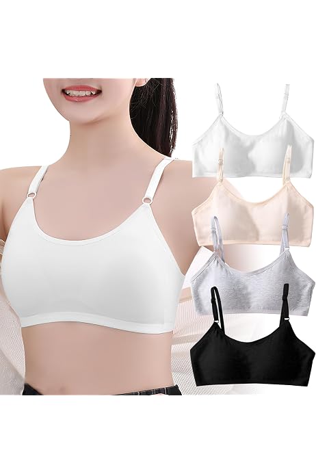 Lot De 5 Débardeurs Sans Manches Femme – Bretelles Fines, Coton – Soutien-gorge Intégré – Pour Adolescentes Et Adultes