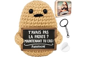 Patatoche Original | Positive Patate Connectée en Français | Idée Cadeau Originale & Amusante | Anniversaire, Collègue, Famille ou Ami | Déco Maison Fun et Inspirante | Pensée Positive Motivation