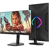 GamePower Lunis L20 24&Prime; 240Hz 0.5Ms VA FHD RGB Pivot Gaming Monit&ouml;r (Sıfır &Ouml;l&uuml; Piksel Garantili)