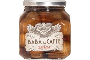 LOLLI babà artigianali imbevuti da una bagna alcolica a base di caffè, consistenza morbida e spugnosa, vaso in vetro da 620g 14% Vol (Caffè)