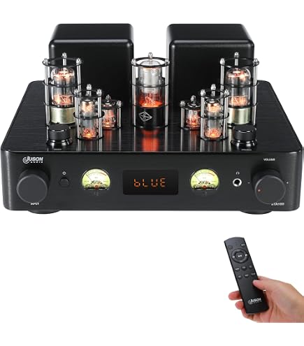 MUZISHARE X7 Amplificatore Integrato A Valvole Push-Pull – 25W/45W, Phono MM, Telecomando, VU Meter - 2