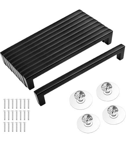 10 Tiradores Para Muebles Negros Vintage | Aleación De Zinc, Tornillos Incluidos, 96 Mm