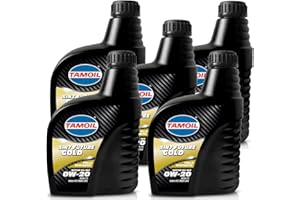 TAMOIL Olio Motore 0W20 Sint Future Gold SAE 5 Litri ACEA C5 per auto BENZINA DIESEL e IBRIDI. 100% SINTETICO