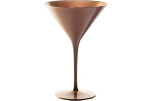 Stölzle_Lausitz Grandezza Lot de 6 verres à cocktail en cristal à martini 240 ml (bronze brillant)