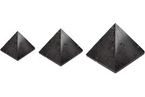 Pirámide de turmalina negra sólida Feng Shui Reiki espiritual Chakra de piedra natural Terapia de cristal Curación de la fe Pirámide cargada de energía 2 pulgadas - Blessfull Healing