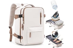 SZLX Sac à Dos Sous Vide avec Pompe Sac a Dos Voyage Cabine Avion 40x30x20 Bagage Cabine 40x30x20 Ryanair Wizz air Sac Cabine 40x20x25 Femme Bagage à Main Homme pour Ordinateur Portable 14 Pouces