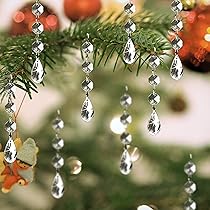 15M albero di Natale ghirlanda di perline Ornamenti albero di Natale nastro di perline