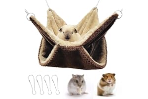 Yanmucy Amaca per Topi a Doppio Strato in Pile per Porcellini d'India Amaca Calda e Morbida