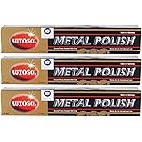 3x Autosol Metal Polish Chrome Shine Metal Polish Chrome Polish 75 ml