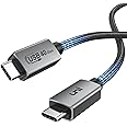 uni Cavo Thunderbolt 4, Cavo schermo USB4 Supporta 8K@60Hz/Trasferimento dati 40Gbps/240W DP Cavo di ricarica USB C, Compatib