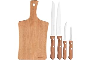 Tramontina Kitchen Knife Set (4 Pcs. + Chopping Board)