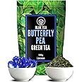 BLUE TEA - Butterfly Pea Green Tea - 100 gm - Blend of Butterfly Pea Flower & Darjeeling || Rich in ANTI-OXIDANT || Helps in