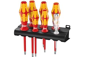 Wera 05006148001 160 i/165 i/7 Rack, Juego de destornilladores aislados VDE , 7 piezas