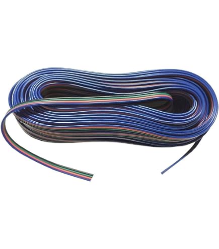 Connettori E Cavi Per Strisce LED RGB 5050 | Kit 5 Pezzi 4 Pin Ponticello 17cm | Collegamento Senza Saldatura