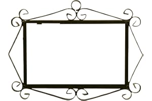 ART ESCUDELLERS HERRAJE 3 litery FLOR/Mozaika średnia 10,9 cm x 16,2 cm czarna metalowa ramka na płytki litery / cyfry/symbole do wzorów Mozaika średni i FLOR średni