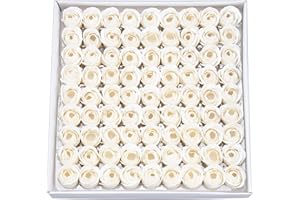 Weiye 81 Stück Seifen-Rosenblüten – Flora-Duftseife Rosenblüten – pflanzliche ätherische Ölseife, Geschenk für Jahrestag/Geburtstag/Hochzeit/Valentinstag/Muttertag, Geschenkbox