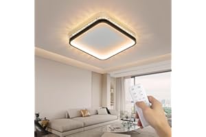 OTREN Plafoniera LED Soffitto, Dimmerabile Plafoniera 3000K-6500K con Telecomando, Lampadario Led Soffitto 36W 3600LM, Lampada Parete for Soggiorno Camera da Letto Cucina Bagno, Ø30CM