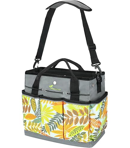 Sporgo 17L Gartentasche Faltbar - Gartenwerkzeug Aufbewahrung Mit 6 Taschen