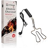 Kitosun Accenditore Elettrico Carbone per Barbecue - accensione semplice e veloce di bricchette, senza scintille o fiamme, el