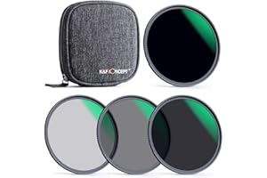 K&F CONCEPT 55mm ND4, ND8, ND64, ND1000 Lens Filter Kit for Camera Lens+ Filter Pouch (Nano-X Series)